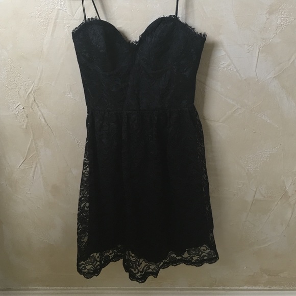 ABS Black lace cocktail dress