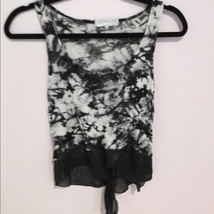 urban outfitters b & w tie dye tank