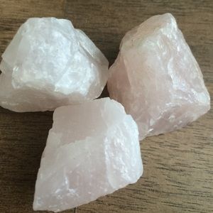 Rose Quartz crystal chunks