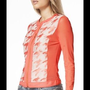 Houndstooth Sheer Lightweight Jacket.