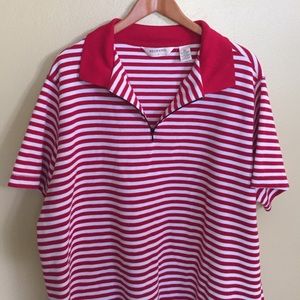 Bechamel II red and white stripes top