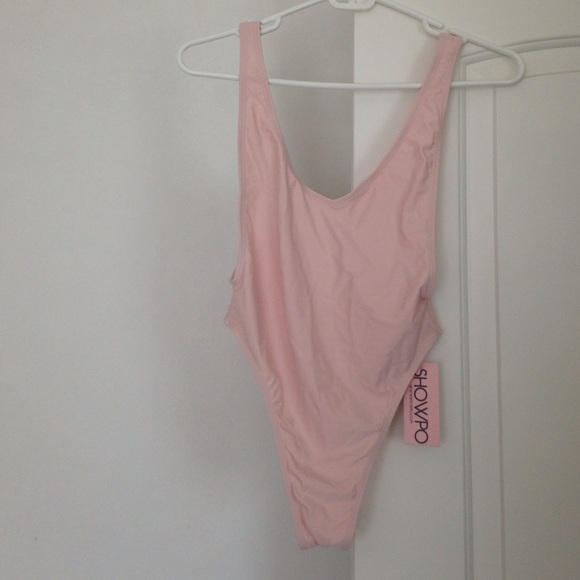 Mauve one piece swimsuit