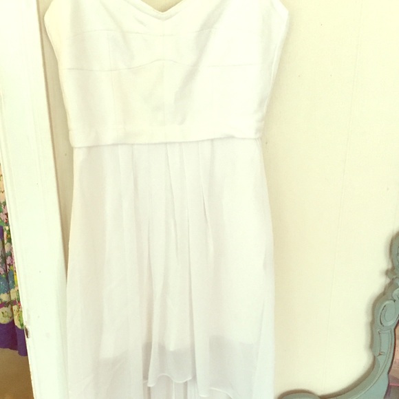 BCBGMaxAzria Dresses & Skirts - WHITE HIGH LOW BCBGMAXAZRIA DRESS