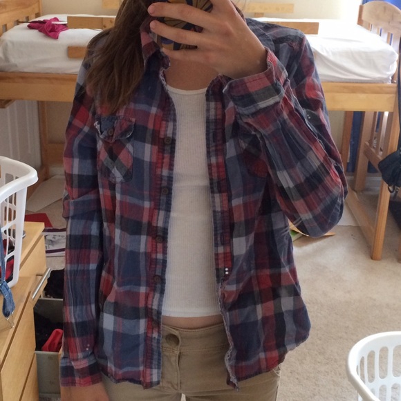 Plaid "flannel" shirt