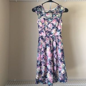 Charlotte Russe Lace Floral Dress