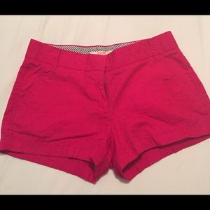 JCrew Chino 3" Hot Pink Shorts Size 4