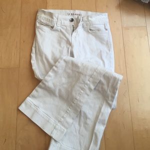 J brand white denim heartbreaker jeans