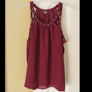 Charlotte Russe tank shirt size L blouse