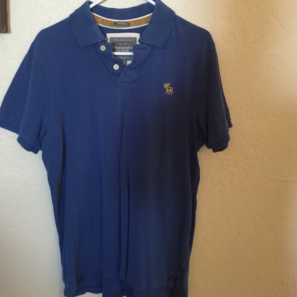 Blue polo style shirt