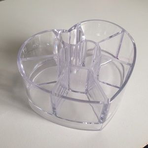brush/makeup holder - heart shape