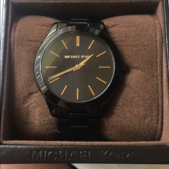 Black Michael Kors watch in perfect condition