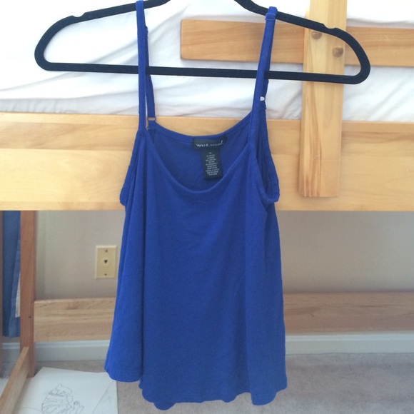 Flowy blue tank top