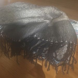 Beautiful Pashmina Wrap Scarf Brown Black