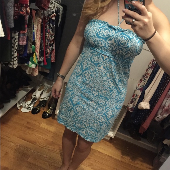Blue and White Pattern SO Sundress