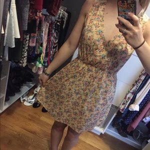 Forever 21 Floral Pattern Dress with Lace