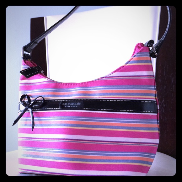 Pink, blue & coral kate spade purse
