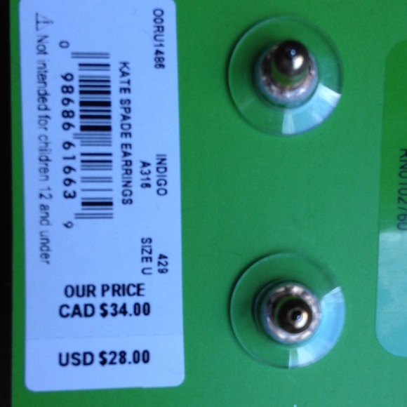 Kate Spade indigo small gumdrops NWT - Picture 2 of 3