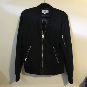 Men's Black Bomber Jacket