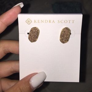 Rare Kendra Scott rose gold drusy studs