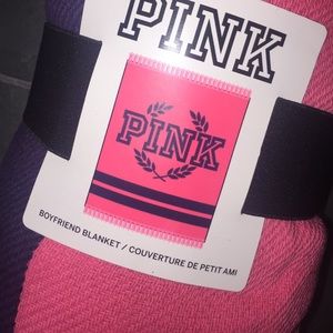 Pink boyfriend blanket