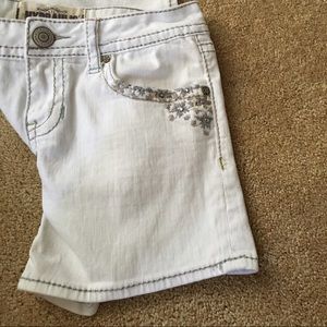 White hydraulic shorts- NWOT, never worn