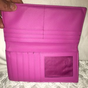 Pink and Black checkbook cover