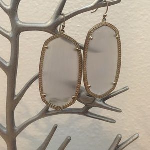 'Danielle - Large' Oval Statement Earrings