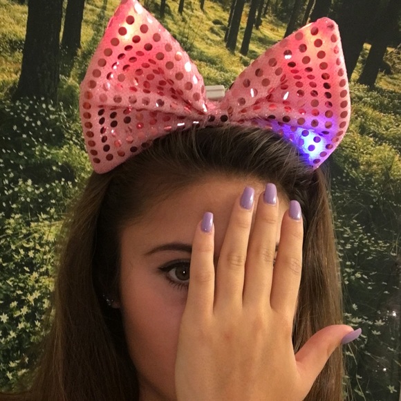 Light up bow headband