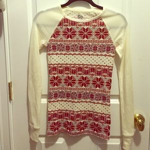 SO Long Sleeve Waffle Shirt