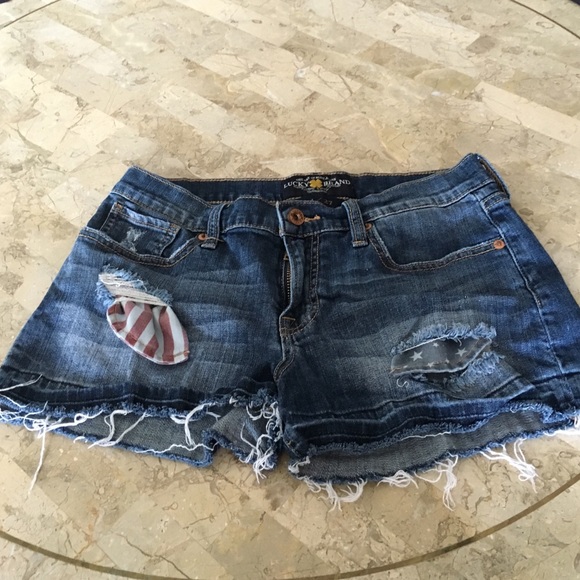 Lucky Brand "The Cut Off" jean shorts