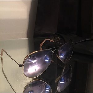 Ray-Ban Purple Mirrored Aviators 58mm