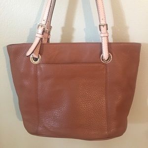 Brown leather Michael Kors tote