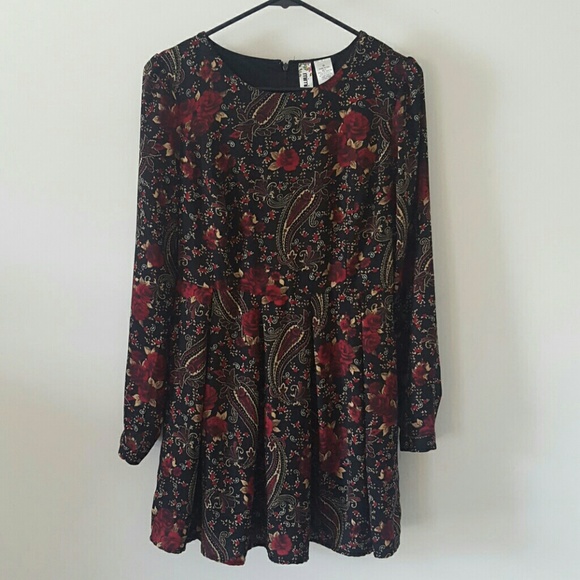 Floral & Paisley Print Dress
