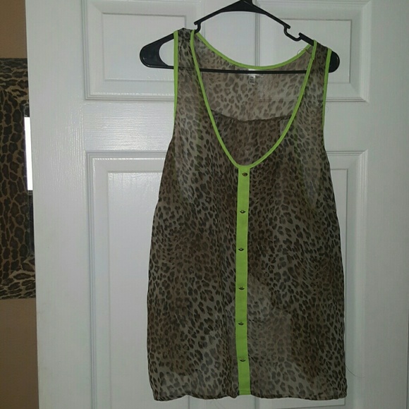 Sheer tank top