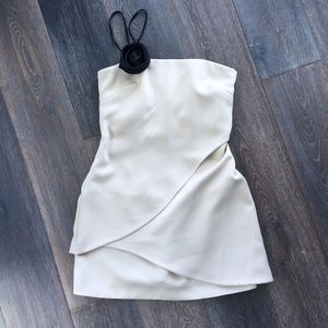 Halston Heritage One Shoulder Cocktail Dress