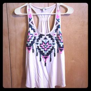 Express sequin tank top