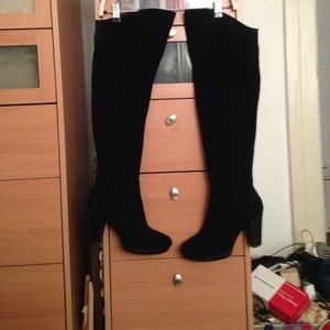 Nine West black over the knee Booots