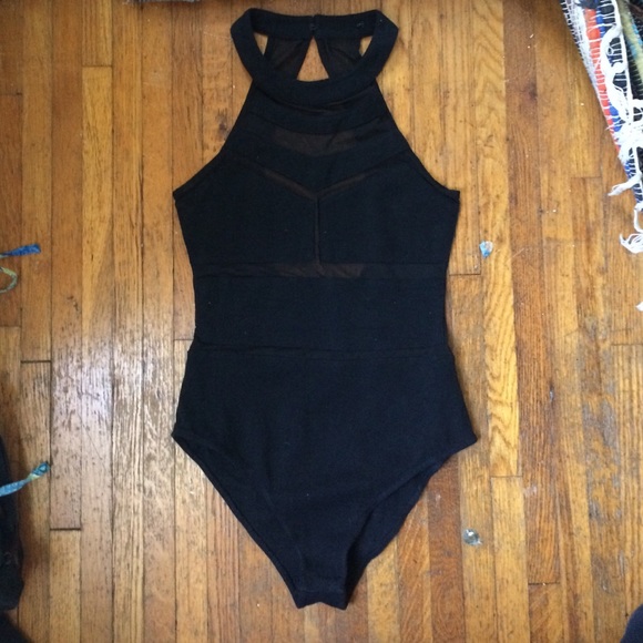 Blocked Mesh Bodysuit