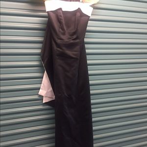 Black and white formal dress