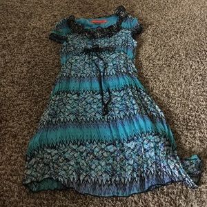 Blue Ruffled Dress