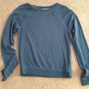 Dark teal sweater top from Pacsun