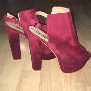 Burgundy Cathy Jean Booties