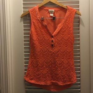 Lace tank top
