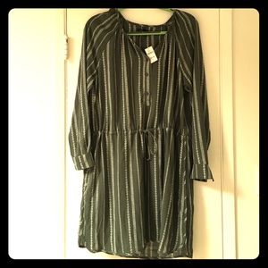 Olive printed gap tunic dress