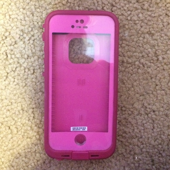 Pink iPhone 5 life proof case