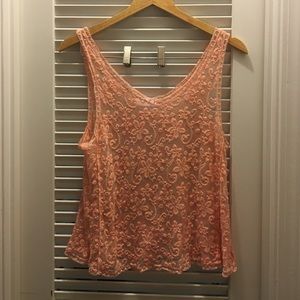 Lace tank top