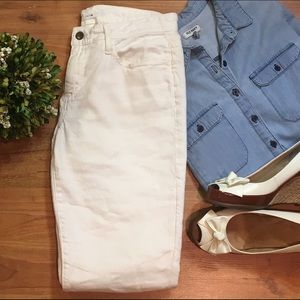 Joe's white cotton/linen pants