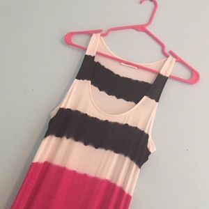 Calvin Klein dress black pink and white