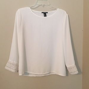 White lace top