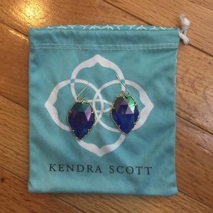 Corley Drop Earrings in Iridescent Cobalt